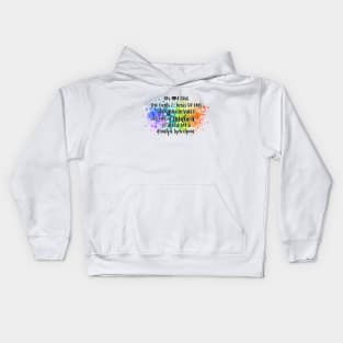 Rainbow crafted by drunk leprechauns Kids Hoodie